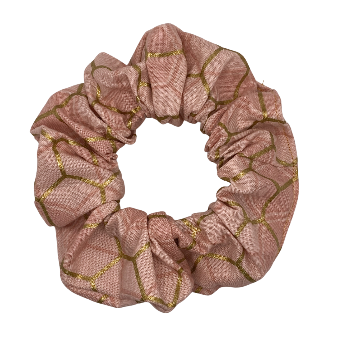 Pink and Gold Honeycomb