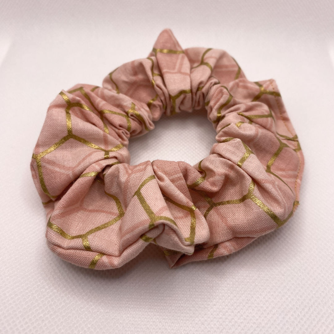 Pink and Gold Honeycomb