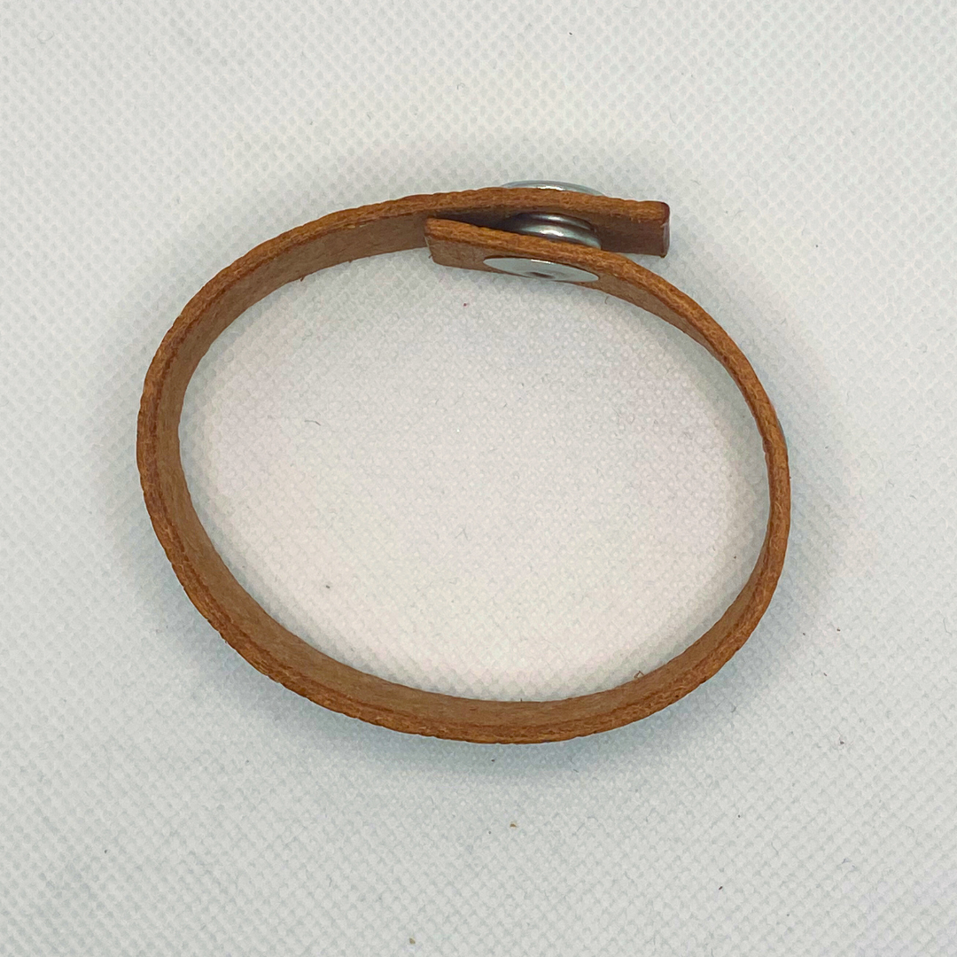 Teal Diamonds Leather Bracelet