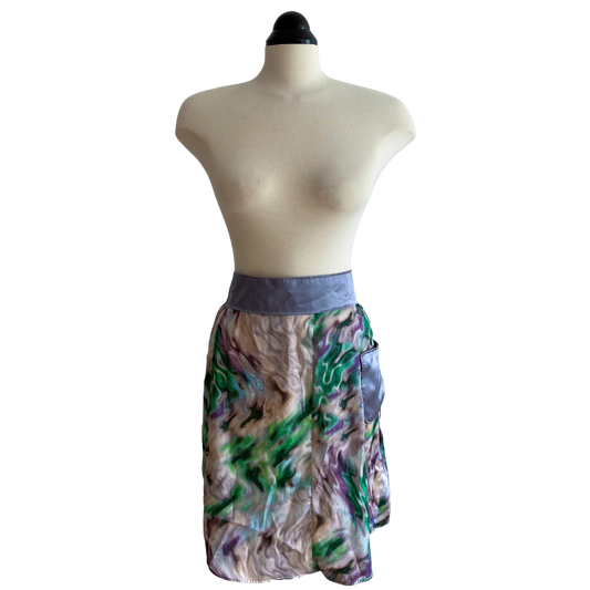 Groovy Satin Half Apron
