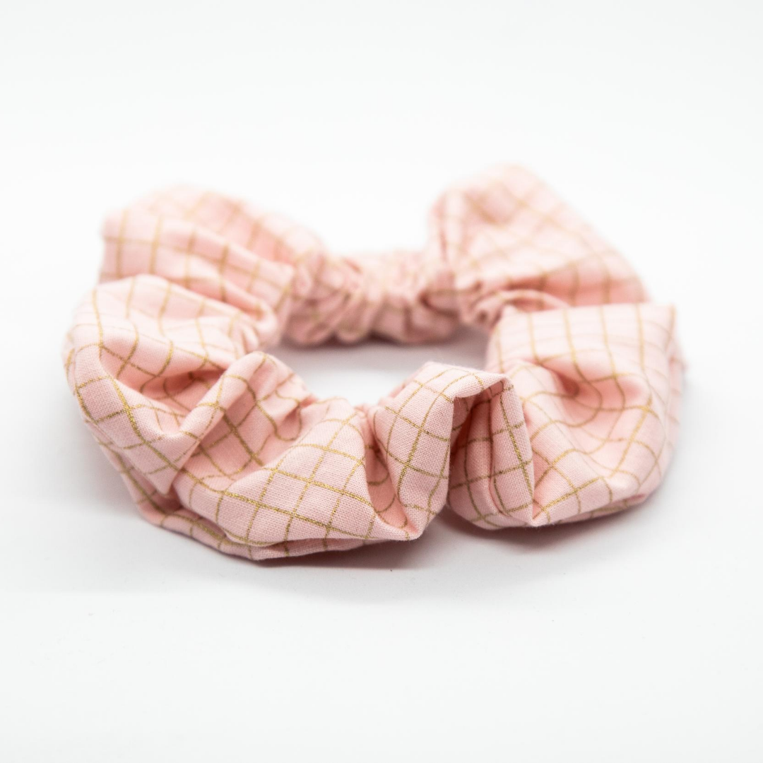 Pink Gold Plaid