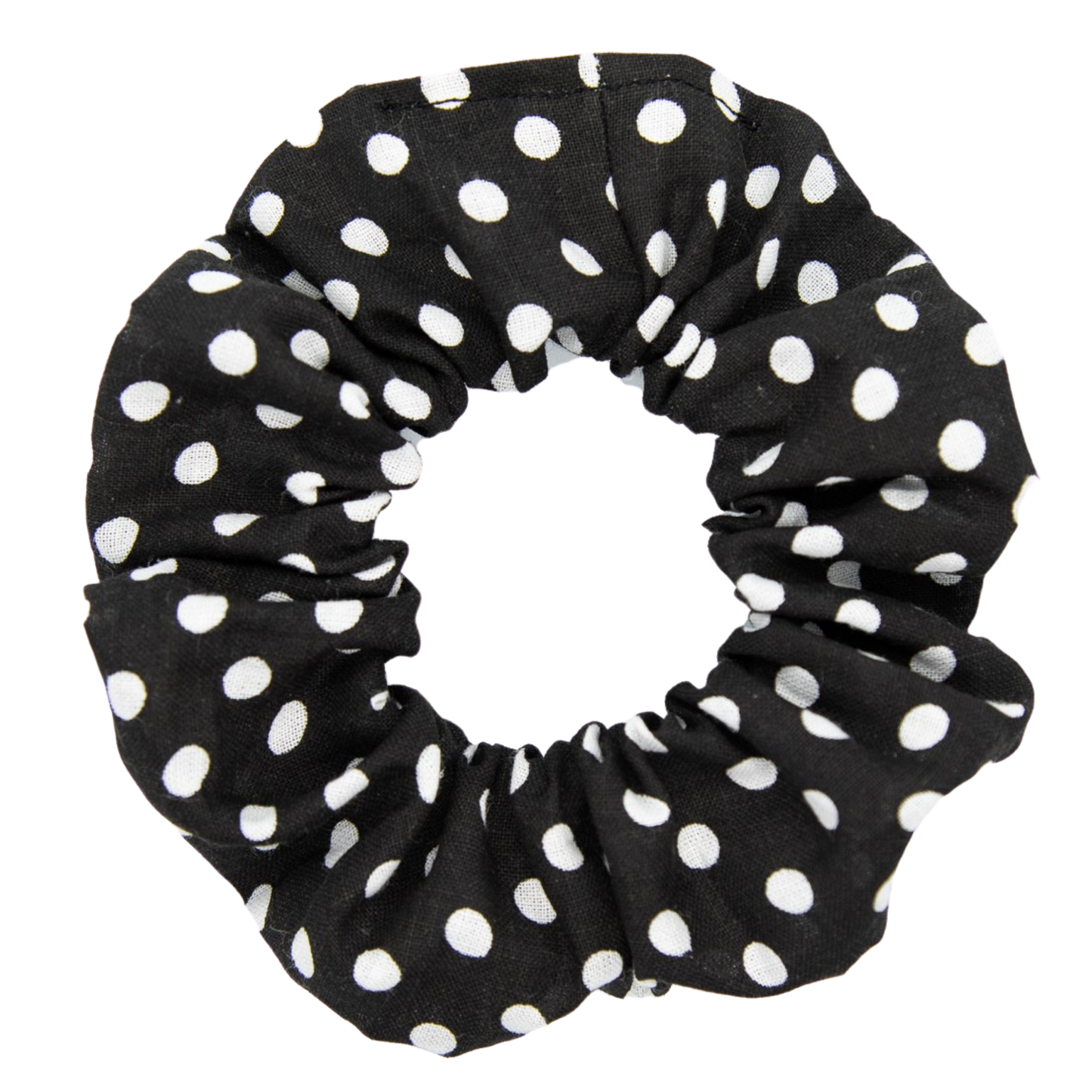 Black with White Polka Dots