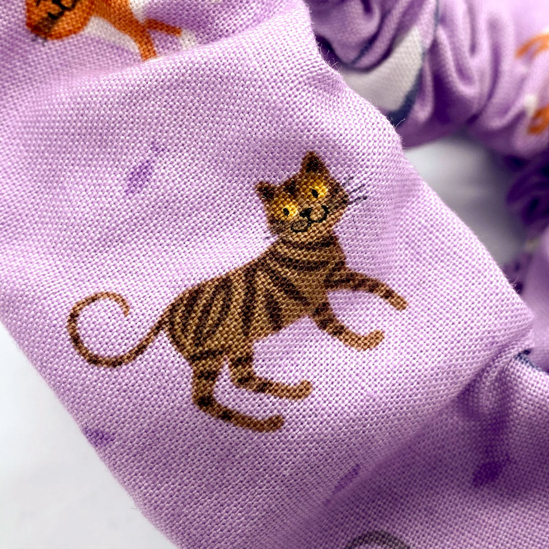 Cats on Lilac Purple