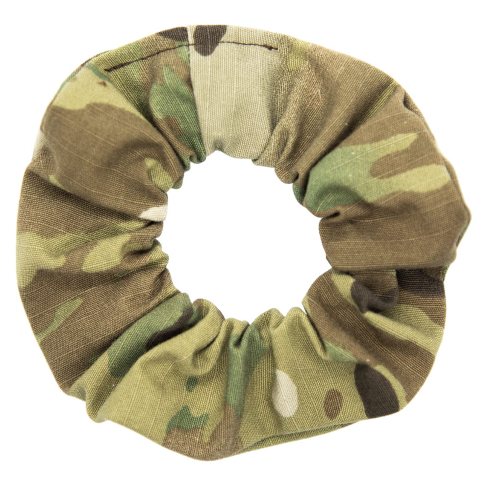 camouflage scrunchie