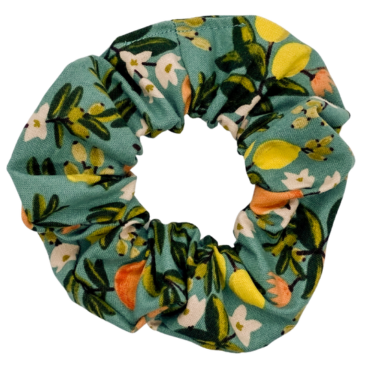 Citrus Floral on Teal