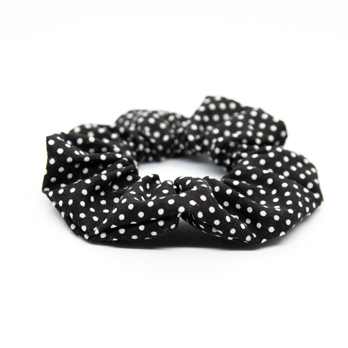 Black with Little White Polka Dots